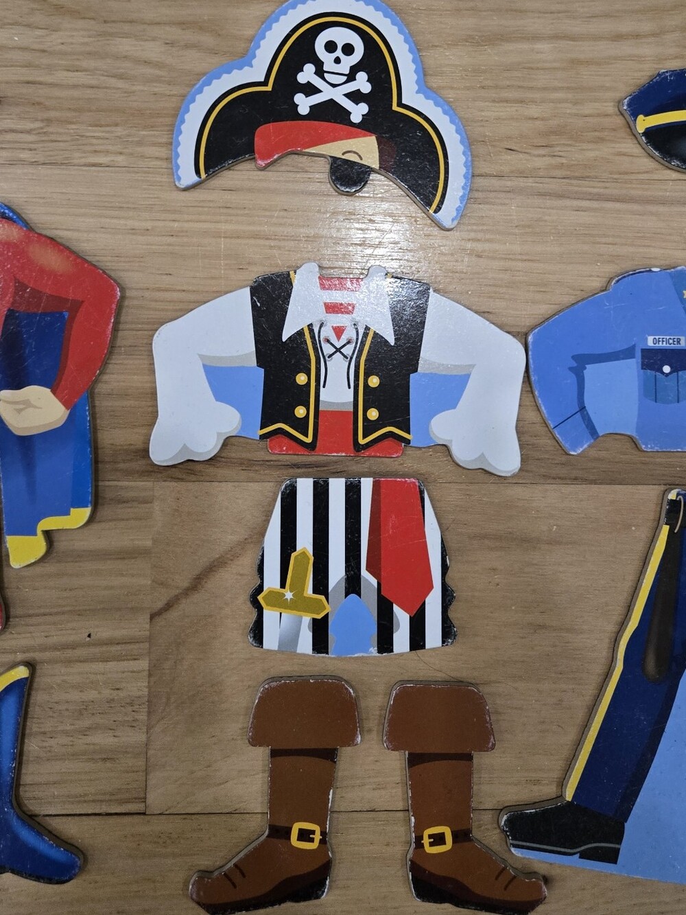Melissa & Doug Blue Police Dress-Up Magnetic Toy Set for Kids - Picture 8 of 13